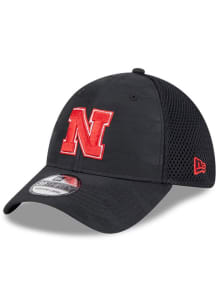 Nebraska Cornhuskers New Era Tonal Camo 39THIRTY Flex Hat - Black