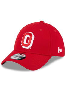 Ohio State Buckeyes New Era Evergreen Dash Mark 39THIRTY Flex Hat - Red