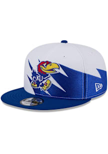 New Era Kansas Jayhawks Blue Jagged 9FIFTY Mens Snapback Hat