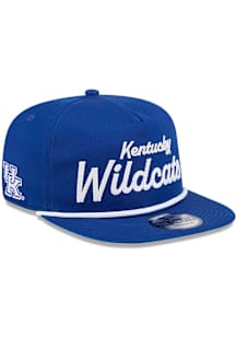 New Era Kentucky Wildcats Blue Team Text Golfer Mens Snapback Hat