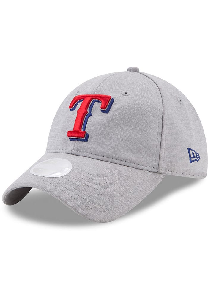 New Era Texas Rangers Grey Sporty Sleek 9TWENTY Womens Adjustable Hat