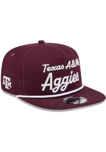 New Era Texas A&amp;M Aggies Maroon Team Text Golfer Mens Snapback Hat