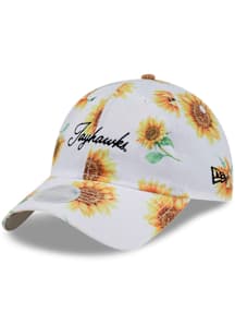 New Era Kansas Jayhawks White Sunflower JR 9TWENTY Adjustable Toddler Hat