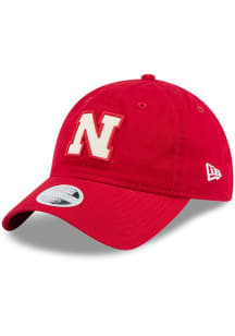 Nebraska Cornhuskers New Era Evergreen Glitter 9TWENTY Womens Adjustable Hat - Red