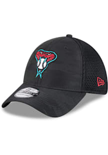 New Era Arizona Diamondbacks Mens Black Tonal Camo 39THIRTY Flex Hat