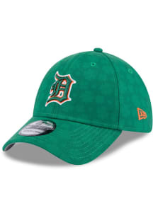 New Era Detroit Tigers Mens Green 2025 St Patricks Day 39THIRTY Flex Hat