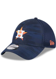 New Era Houston Astros Mens Navy Blue Tonal Camo 39THIRTY Flex Hat