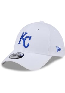 New Era Kansas City Royals Mens White Evergreen Team Classic 39THIRTY Flex Hat