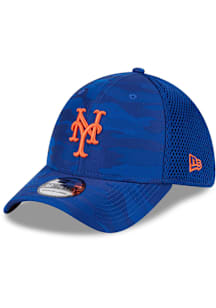 New Era New York Mets Mens Blue Tonal Camo 39THIRTY Flex Hat