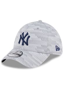 New Era New York Yankees Mens Grey 2025 Clubhouse 39THIRTY Flex Hat