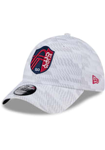 New Era St Louis City SC Mens White Graded 39THIRTY Flex Hat