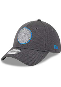 New Era Dallas Mavericks Mens Grey Evergreen Dash Mark 39THIRTY Flex Hat