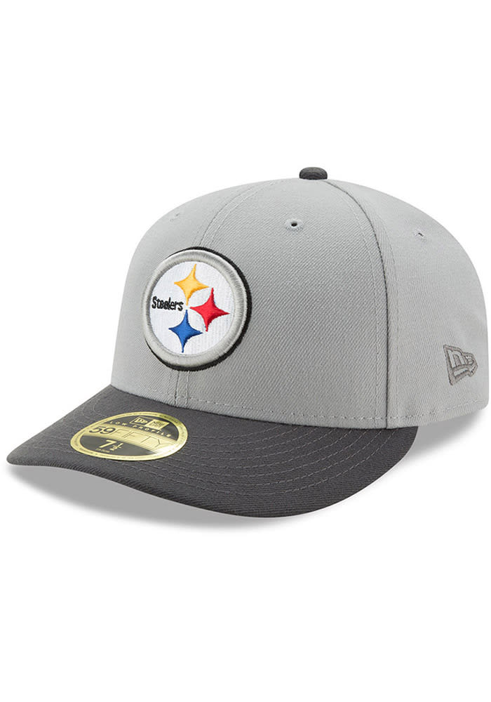 New Era Pittsburgh Steelers Mens Grey Glory 59FIFTY Fitted Hat