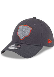 New Era Chicago Bears Mens Grey Evergreen Dash Mark 39THIRTY Flex Hat