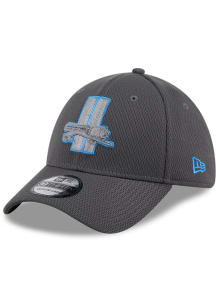 New Era Detroit Lions Mens Grey Evergreen Dash Mark 39THIRTY Flex Hat