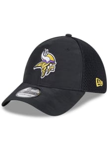 New Era Minnesota Vikings Mens Black Tonal Camo 39THIRTY Flex Hat