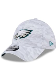 New Era Philadelphia Eagles Mens White Graded 39THIRTY Flex Hat