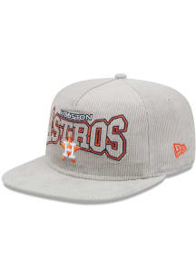 New Era Houston Astros Grey GOLFER Mens Snapback Hat