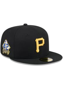 New Era Pittsburgh Pirates Mens Black MLB25 Jackie Robinson Day 59FIFTY Fitted Hat