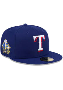 New Era Texas Rangers Mens Blue MLB25 Jackie Robinson Day 59FIFTY Fitted Hat