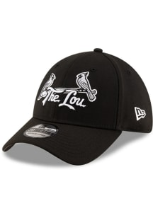 New Era St Louis Cardinals Mens Black 39THIRTY Flex Hat