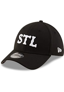 New Era St Louis Cardinals Mens Black 39THIRTY Flex Hat
