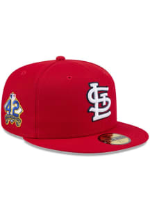 New Era St Louis Cardinals Mens Red MLB25 Jackie Robinson Day 59FIFTY Fitted Hat