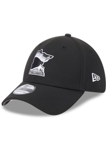 New Era Minnesota Twins Mens Black 39THIRTY Flex Hat