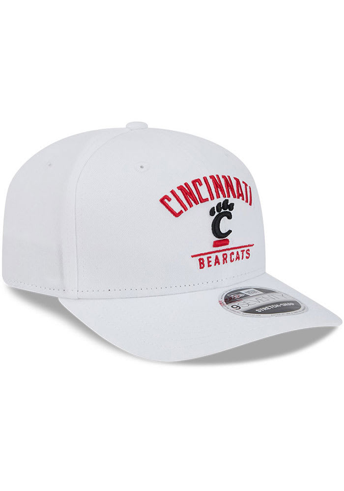 New Era Cincinnati Bearcats Team Wordmark & Logo Stretch 9SEVENTY Adjustable Hat - White