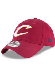 New Era Cleveland Cavaliers Core Classic 9TWENTY Adjustable Hat - Maroon