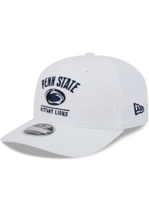 New Era White Penn State Nittany Lions Team Wordmark &amp; Logo Stretch 9SEVENTY Adjustable Hat