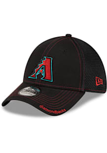 New Era Arizona Diamondbacks Mens Black Team Neo 39THIRTY Flex Hat