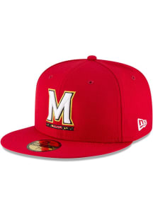 Maryland Terrapins New Era Basic 59FIFTY Fitted Hat - Red