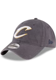 New Era Cleveland Cavaliers Core Classic 9TWENTY Adjustable Hat - Grey