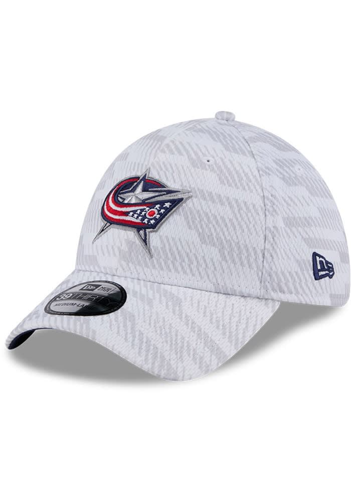 Columbus Blue Jackets Mens Graded 39THIRTY White New Era Flex Hat