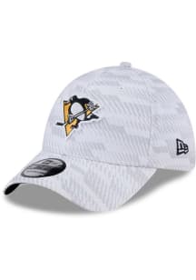 New Era Pittsburgh Penguins Mens White Graded 39THIRTY Flex Hat