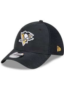 New Era Pittsburgh Penguins Mens Black Tonal Camo 39THIRTY Flex Hat