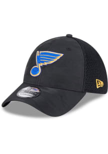 New Era St Louis Blues Mens Black Tonal Camo 39THIRTY Flex Hat