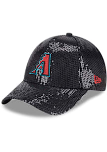 New Era Arizona Diamondbacks Black Sequin 9FORTY Womens Adjustable Hat