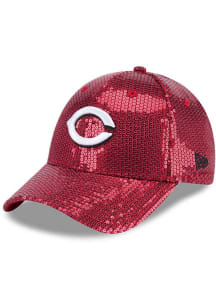New Era Cincinnati Reds Red Sequin 9FORTY Womens Adjustable Hat