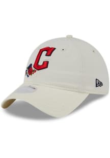 New Era Cleveland Guardians White Floral 9TWENTY Womens Adjustable Hat