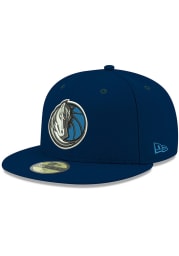 New Era Dallas Mavericks Mens Navy Blue 59FIFTY Fitted Hat