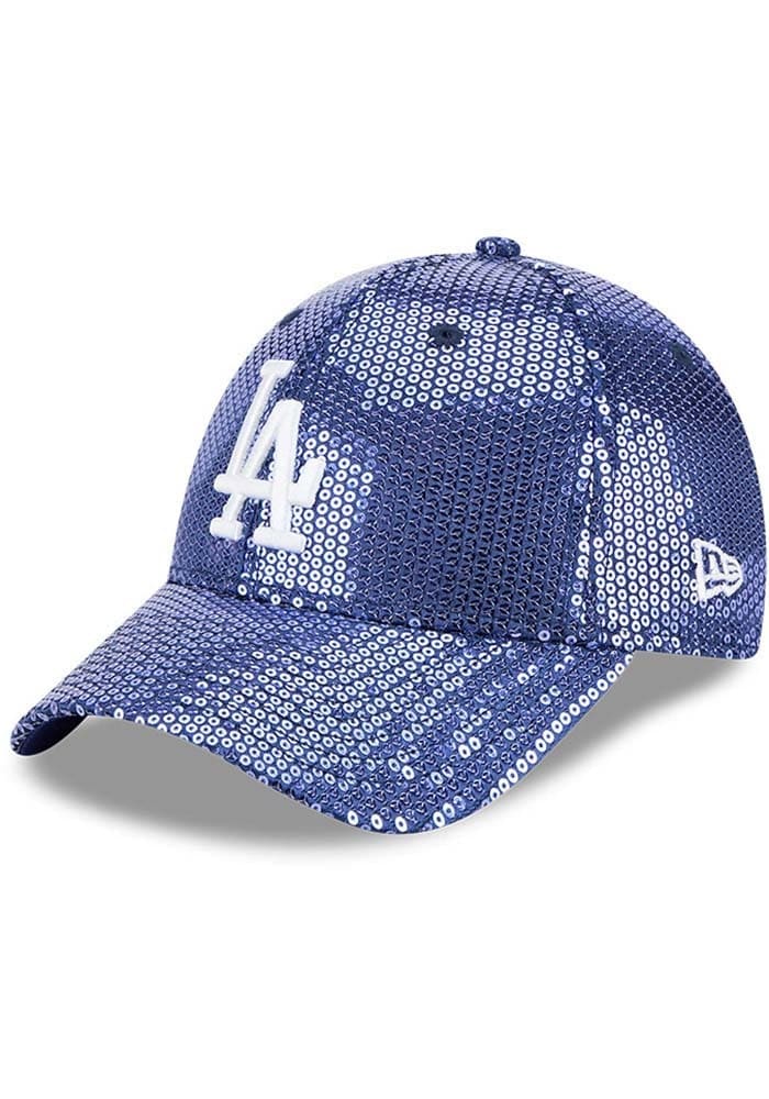 Los Angeles Dodgers New Era Womens ROYAL Sequin 9FORTY Adjustable