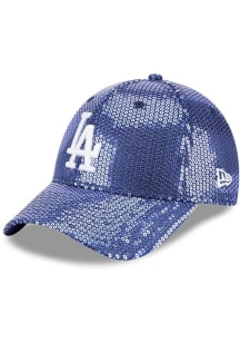 New Era Los Angeles Dodgers Blue Sequin 9FORTY Womens Adjustable Hat