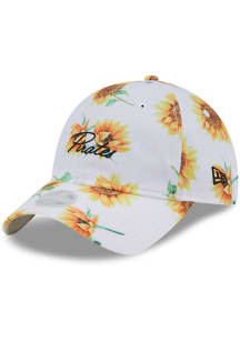 New Era Pittsburgh Pirates White Sunflower 9TWENTY Womens Adjustable Hat