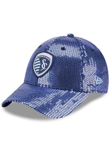 New Era Sporting Kansas City Navy Blue Sequin 9FORTY Womens Adjustable Hat