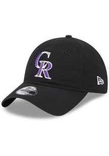 New Era Colorado Rockies Black Evergreen JR 9TWENTY Adjustable Toddler Hat