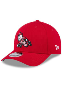 New Era Cincinnati Reds Red 2025 Clubhouse Alt Modern Crown JR 9FORTY Youth Adjustable Hat