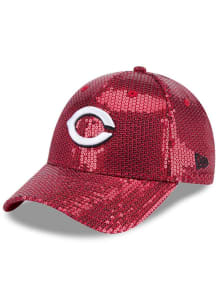 New Era Cincinnati Reds Red Sequin JR 9FORTY Youth Adjustable Hat