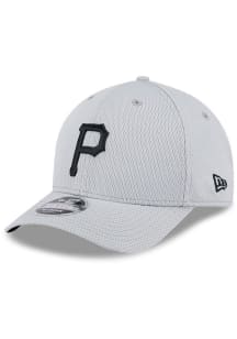 New Era Pittsburgh Pirates Grey 2025 Clubhouse Modern Crown JR 9FORTY Youth Adjustable Hat